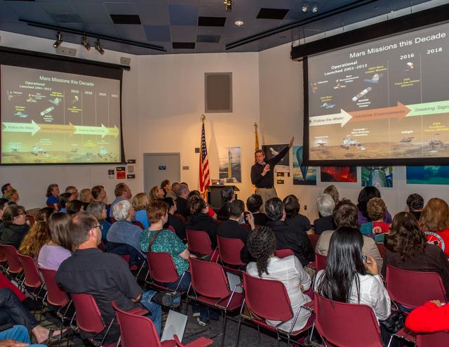 NASA image: James Green , NASA PLanetary Science Division Director at the Ma